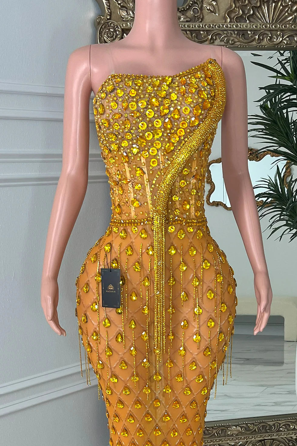 RORY GOLD DRESS (READY TO SHIP)