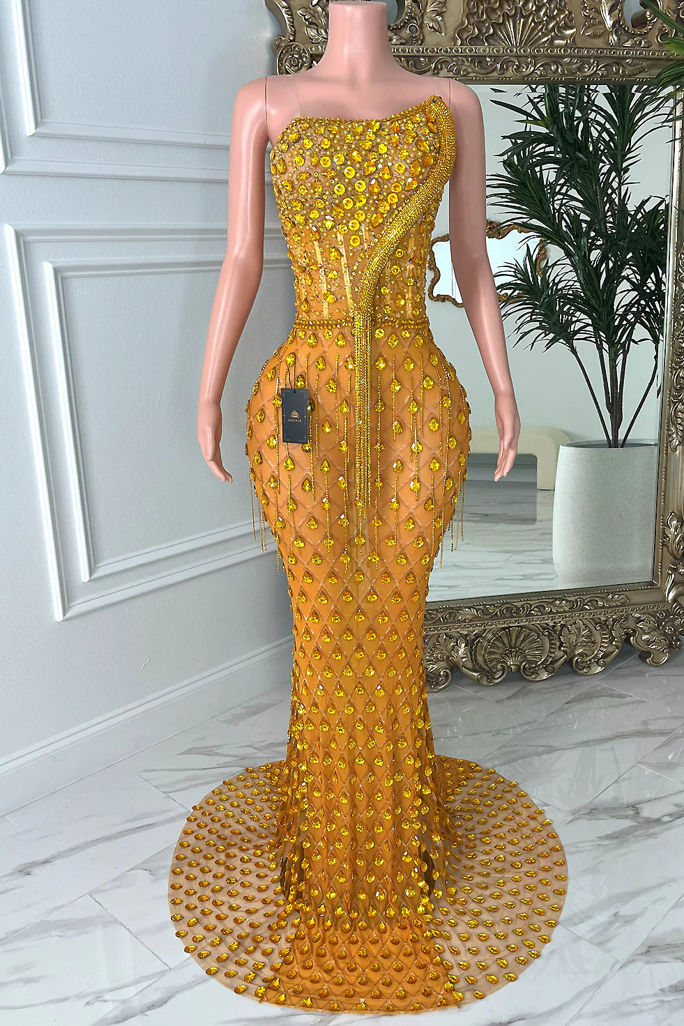 RORY GOLD DRESS (READY TO SHIP)